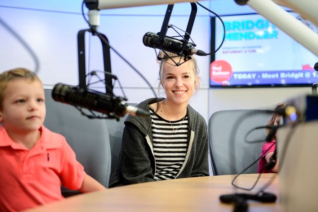 Bridgit Mendler Visits Seacrest Studios And Meets Her Excited Fans!