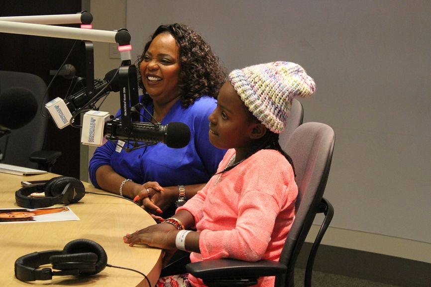 Cocoa Brown Makes Patients Laugh At Seacrest Studios