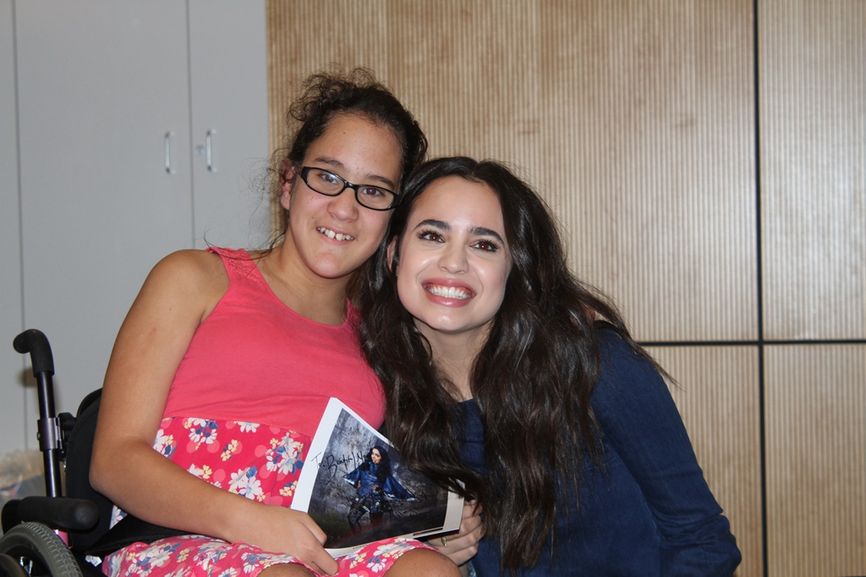 Sofia Carson Has a Wicked Good Time at Seacrest Studios