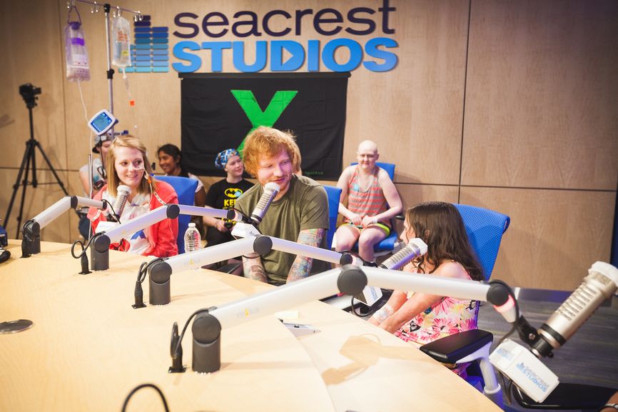 Ed Sheeran Makes Seacrest Studios Visit Extra Special For Patients