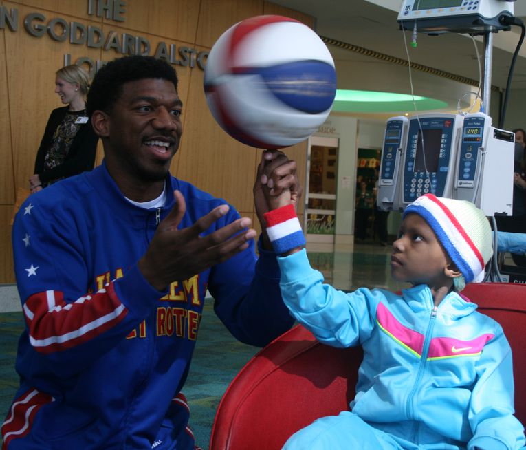 Buckets Blakes Teaches Patients Basketball Tricks