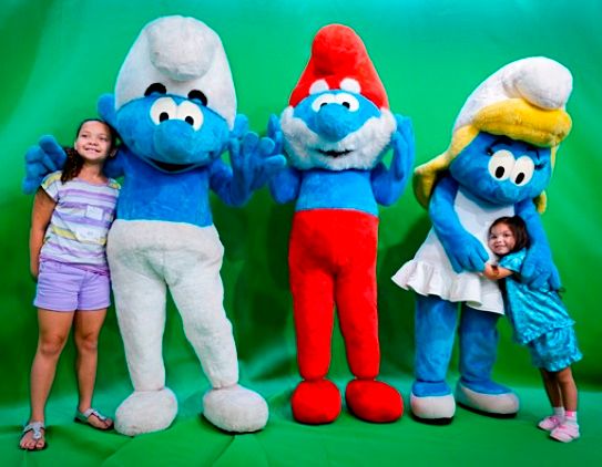 Smurfs "Bluetify" Seacrest Studios in Dallas