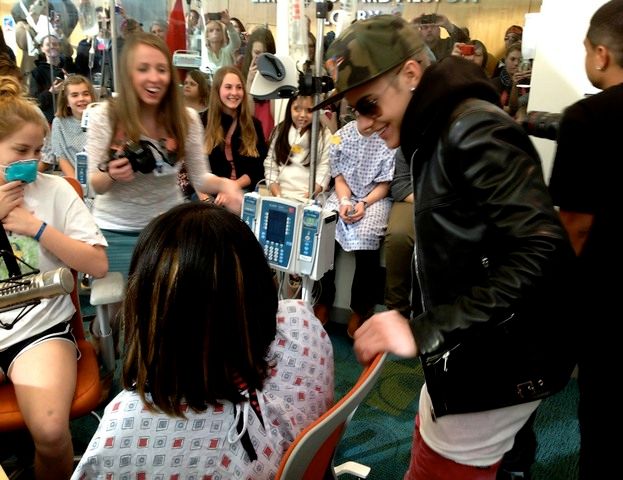Justin Bieber Makes It A Very Special Day At Seacrest Studios!