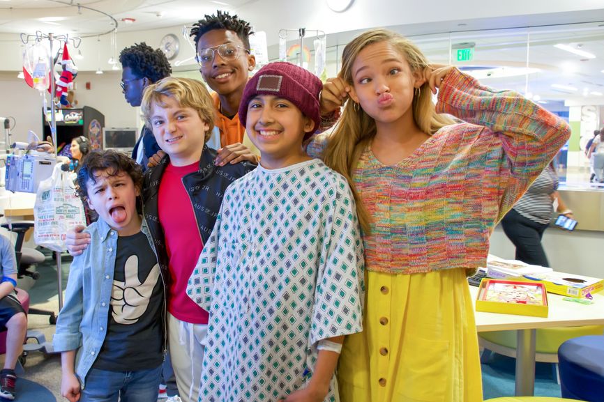 The Cast Of Disney Channels Bunkd Visits CHOC