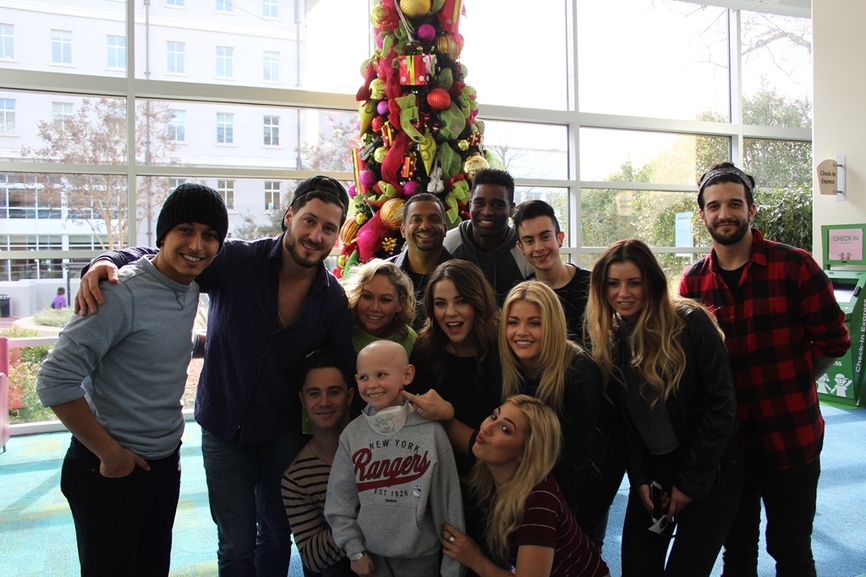 Mark Ballas Performs During 'Dancing With The Stars' Visit At Seacrest Studios