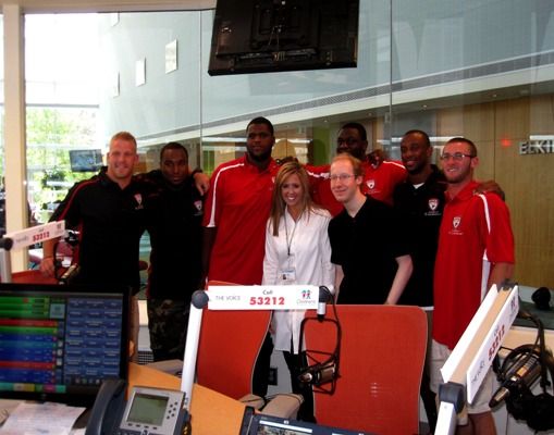 The Childrens Healthcare of Atlanta Welcomed the Atlanta Falcons!