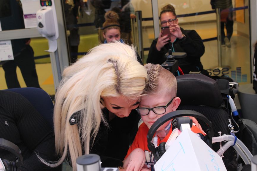 WWE Smackdown in Seacrest Studios at Boston Childrens Hospital
