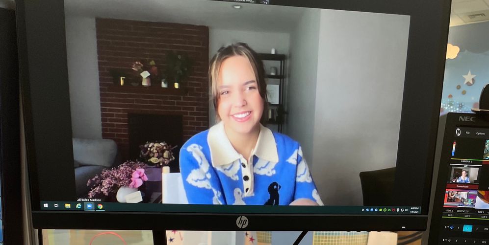 Bailee Madison Encourages Patients in Seacrest Studios