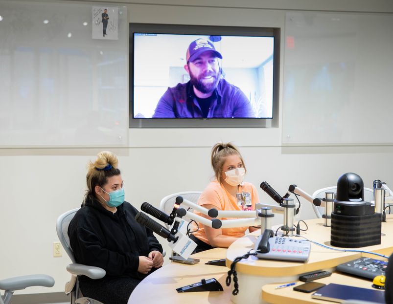 Jordan Davis Visits 11th Seacrest Studio - Orlando Health