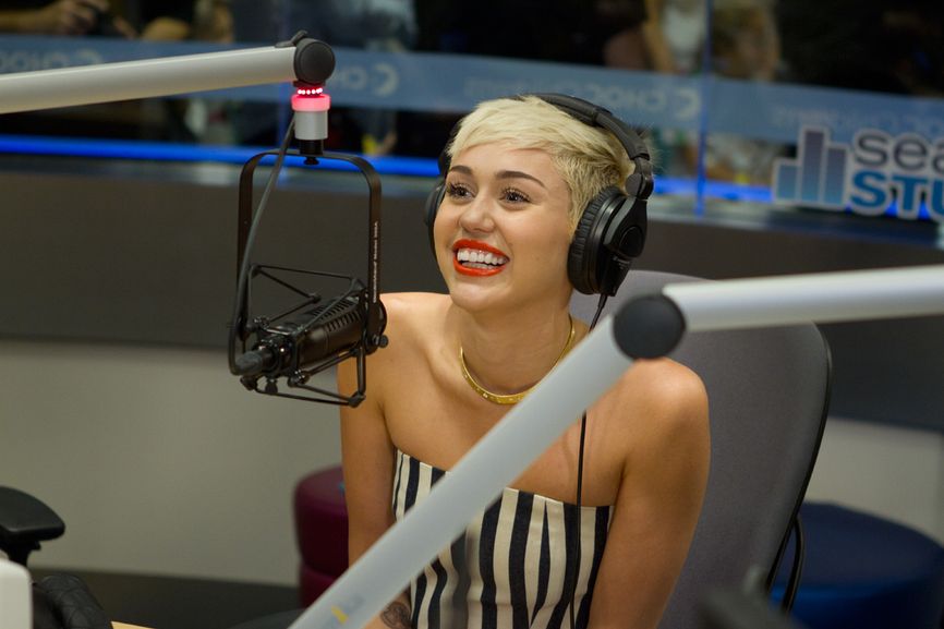 Miley Cyrus Visits Seacrest Studios at CHOC, Reveals Upcoming Album Details