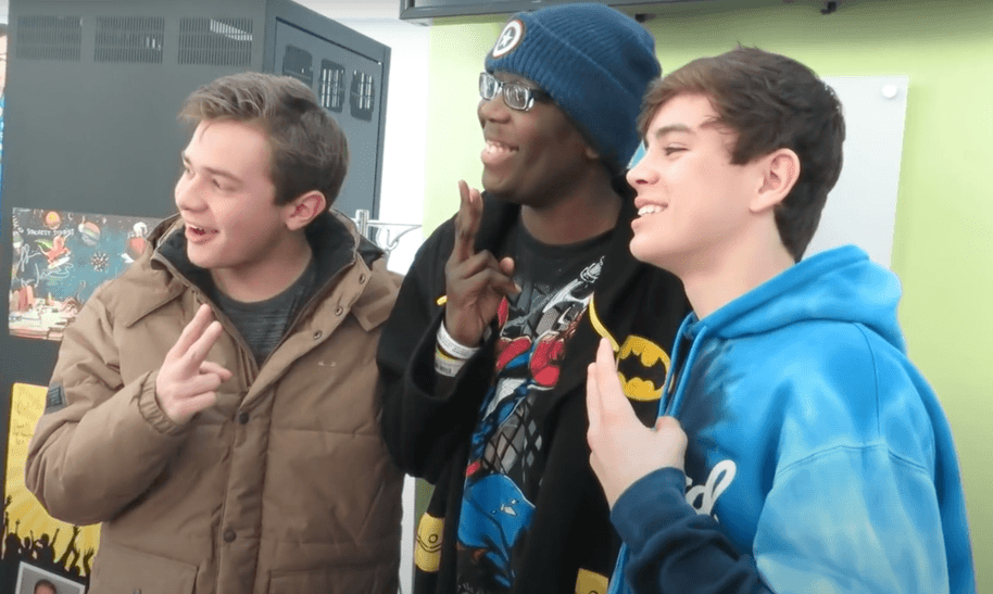 Hayes Grier and Alec Bailey visit Seacrest Studios Charlotte with DigiTour