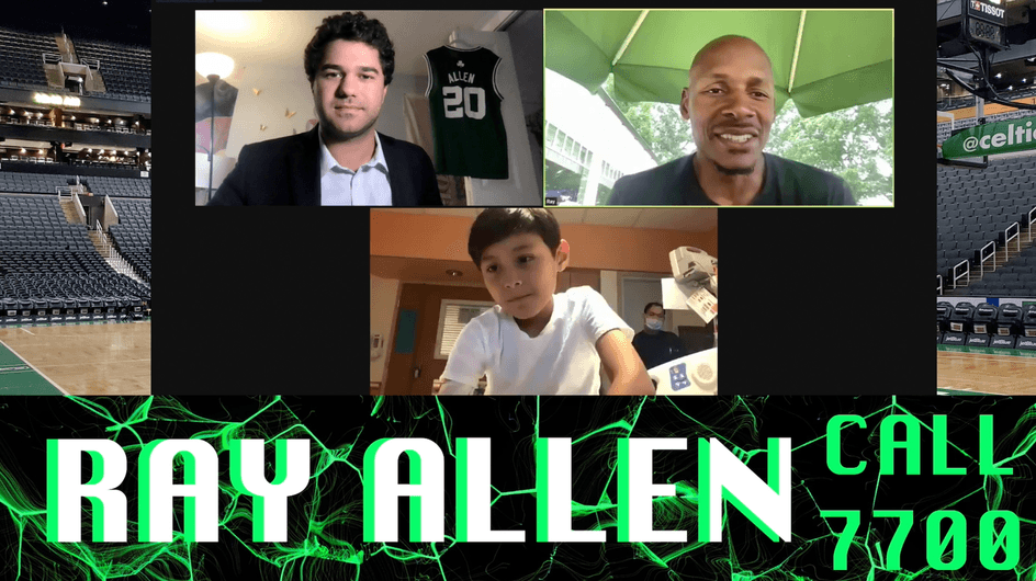 Ray Allen Inspires Fans in Seacrest Studios