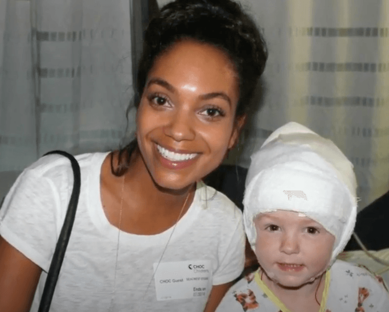 Lyndie Greenwood Visits Patients At Seacrest Studios In Orange County