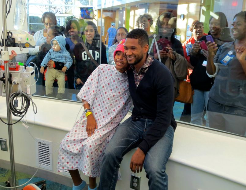 Childrens Healthcare of Atlanta Welcomed Usher For a Very Special Visit!