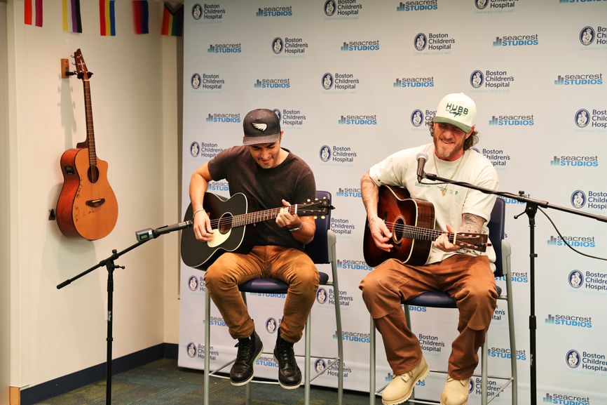 Country Star Tyler Hubbard Brings Music and Joy to Seacrest Studios at Boston Children’s Hospital