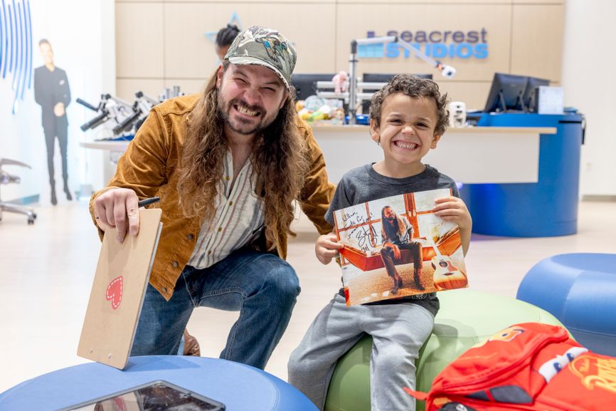 Brent Cobb Brings Music and Joy to Patients at Seacrest Studios in Memphis