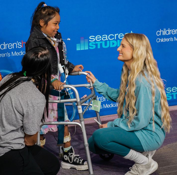 A Rocking Day with Meghan Trainor, Daryl Sabara, and Chris Olson at Seacrest Studios Dallas