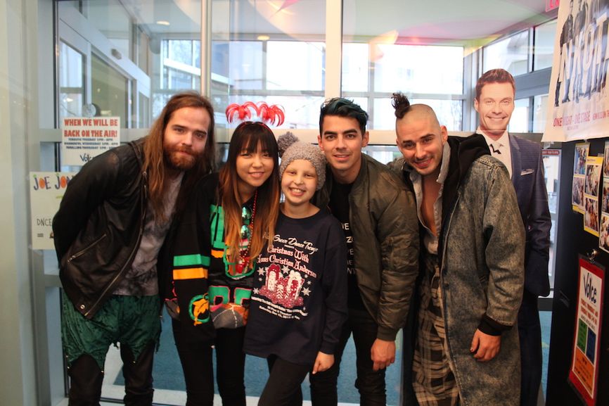 DNCE Visits Patients At Seacrest Studios Atlanta