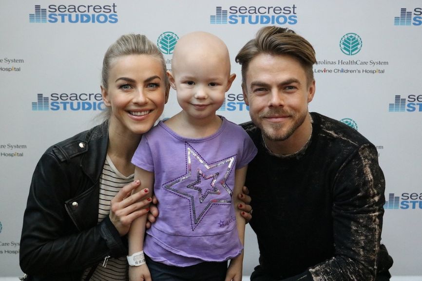 Julianne & Derek Hough Dance With Patients All Around Seacrest Studios Charlotte!