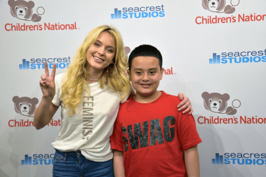 Zara Larsson Interviewed By Patients At Seacrest Studios in D.C.