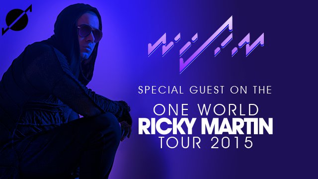 Special guest on the Ricky Martin One World Tour 2015