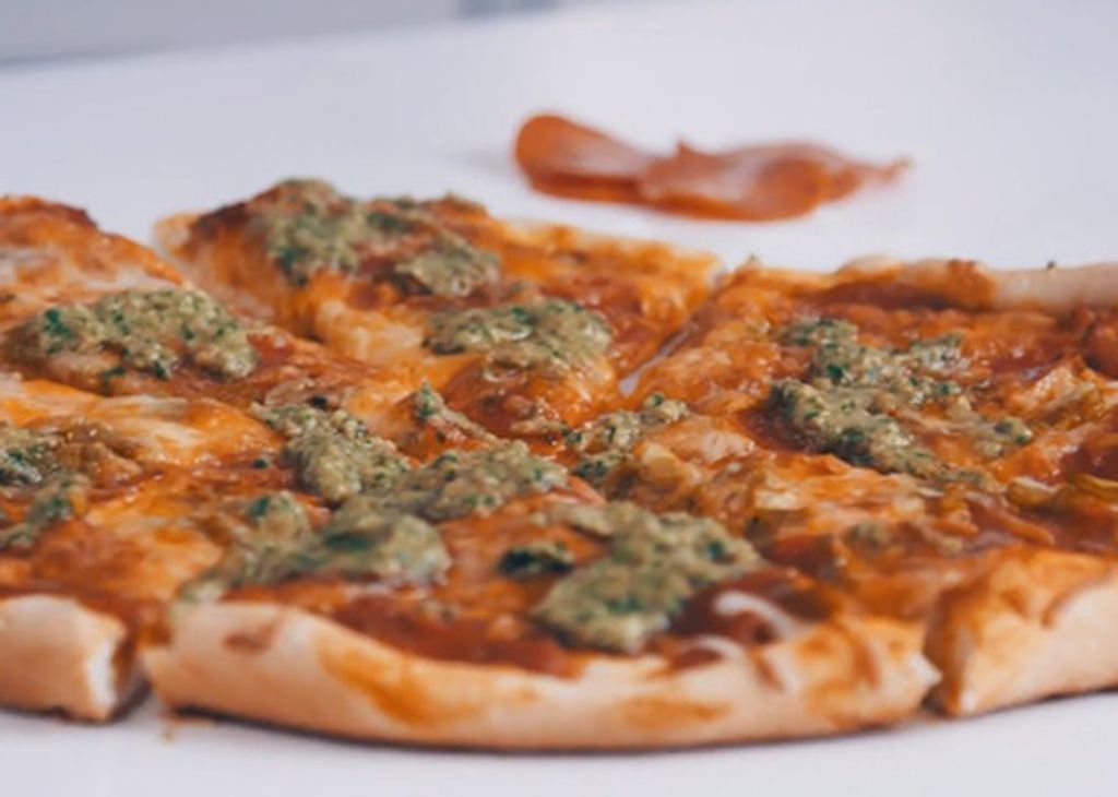 Homemade Pesto Pizza