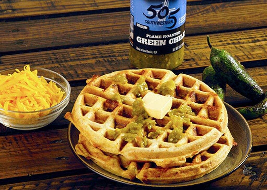 505 Southwestern Chorizo and Green Chile Waffle