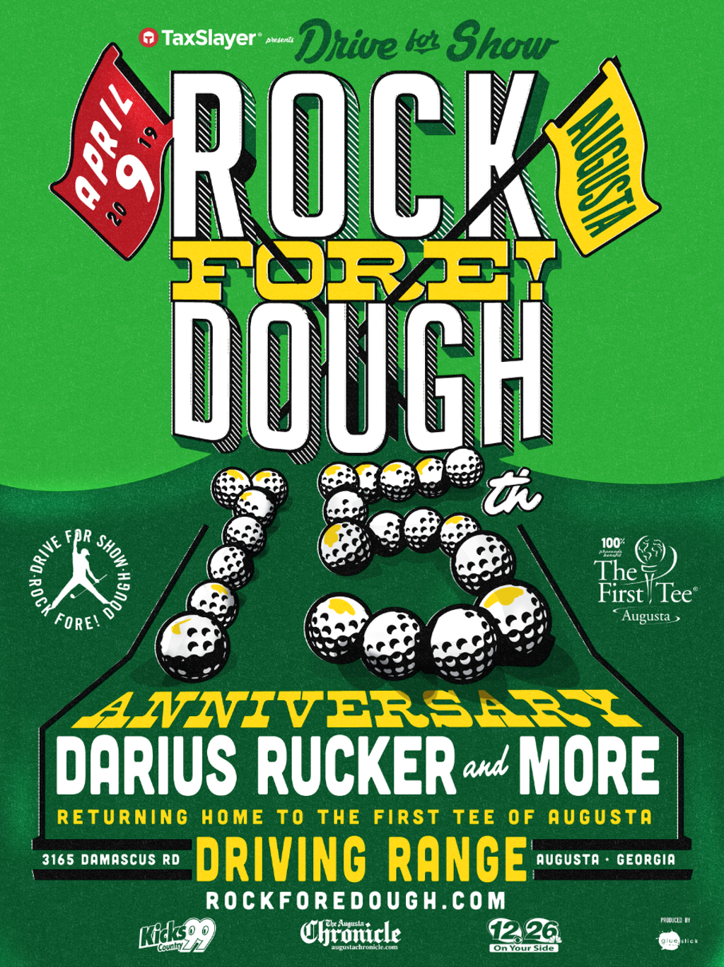 Darius Headlines 15th Anniversary Drive for Show, Rock Fore! Dough Concert