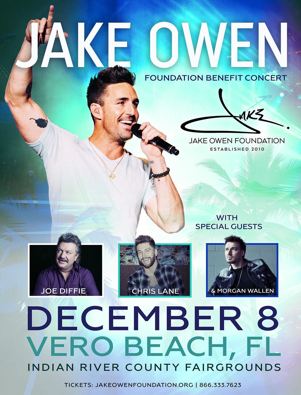 12TH ANNUAL JAKE OWEN FOUNDATION BENEFIT CONCERT ANNOUNCED