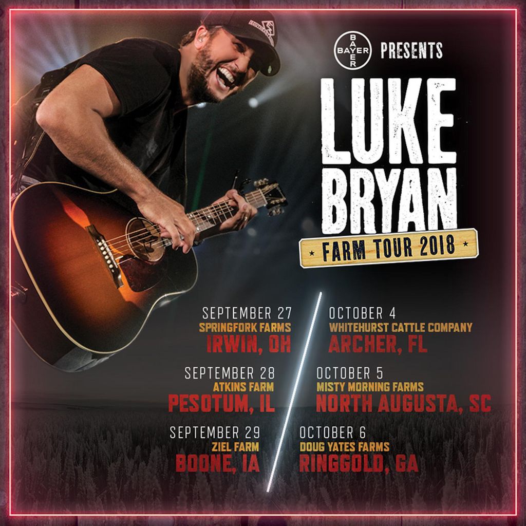 Luke Bryan Farm Tour 2024 Tickets - Devin Ameline