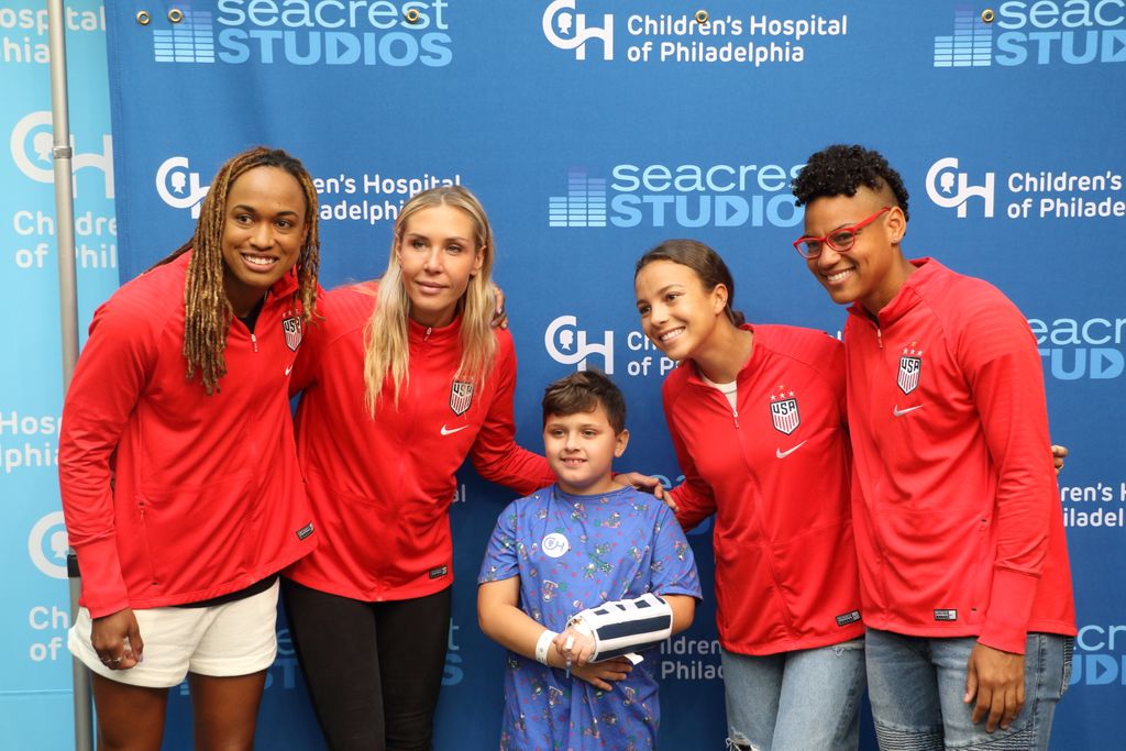 Patients At CHOP Interview The United States Women’s National Soccer Team