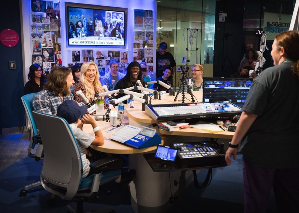 WWE Superstars Are Welcomed to Seacrest Studios with Yes! Yes! Yes! Chant