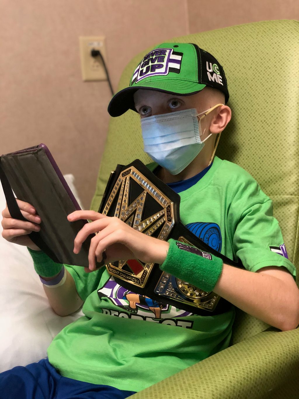 WWE Superstars Charlotte Flair and Drew McIntrye Surprise Patients at Levine Childrens
