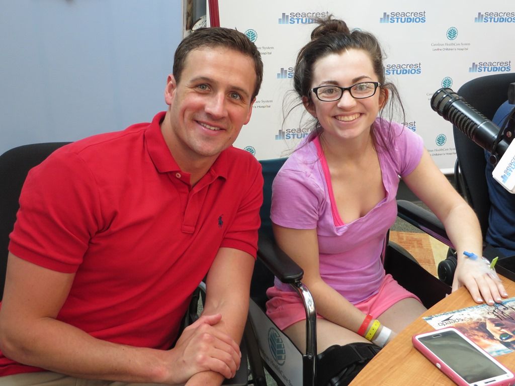 Ryan Lochte Visits Seacrest Studios In Charlotte!