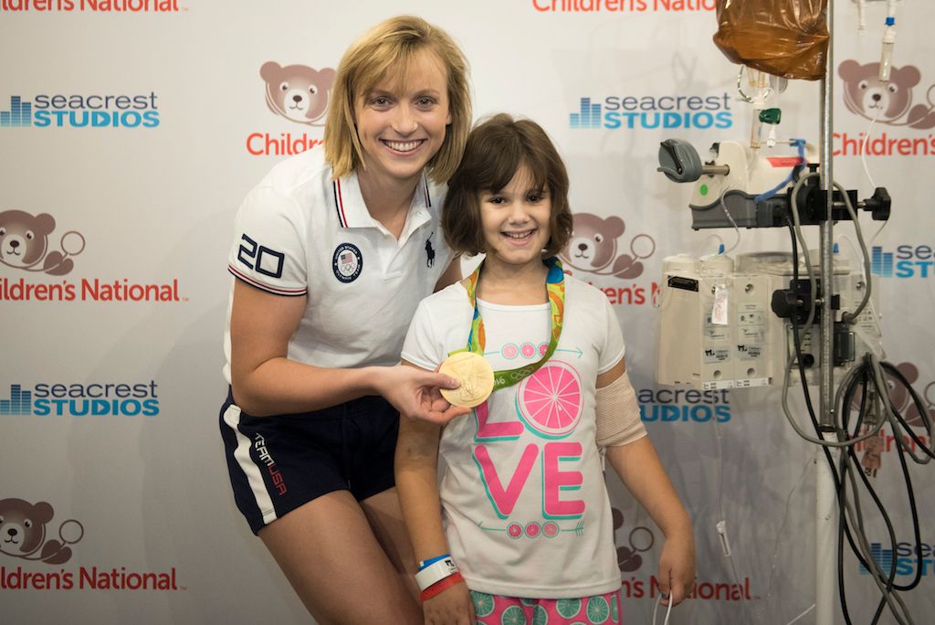 Katie Ledecky Visits Seacrest Studios D.C. Straight From The Olympics