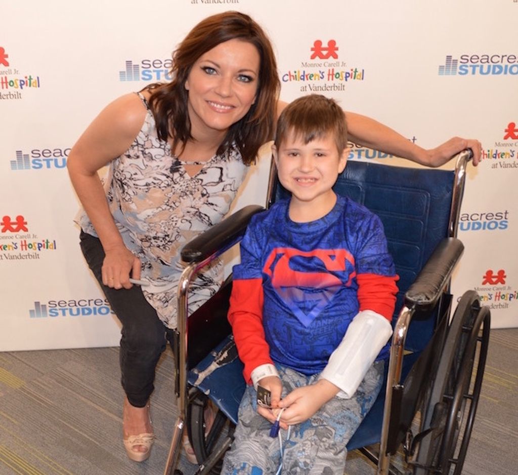 Martina McBride Interviewed By Patients At Seacrest Studios Nashville