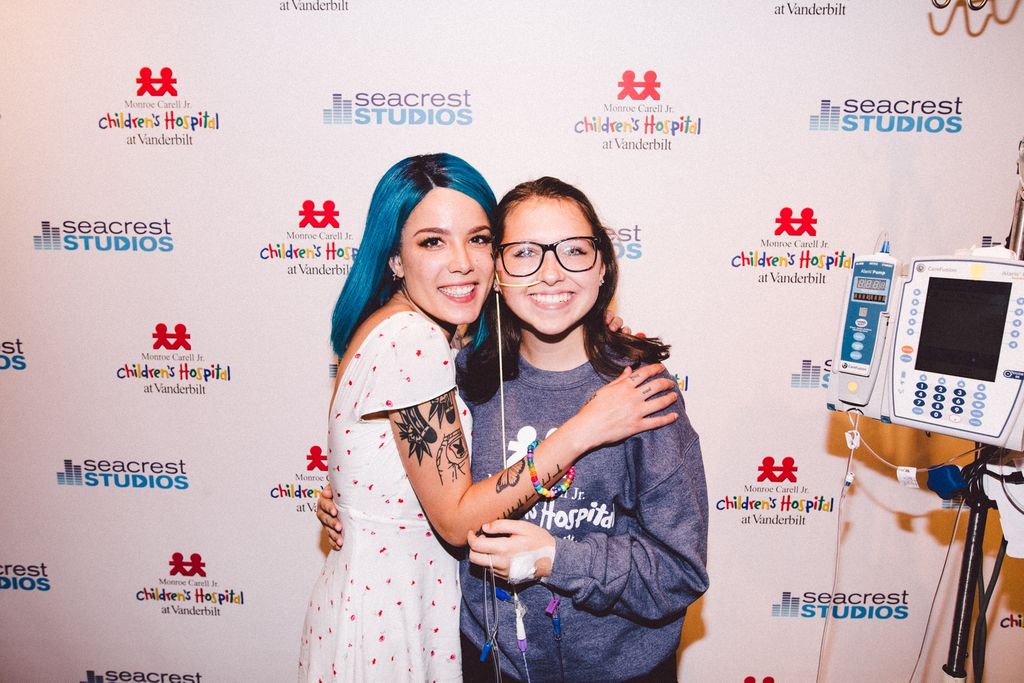 Halsey Inspires Fans at Monroe Carell Jr. Children's Hospital!
