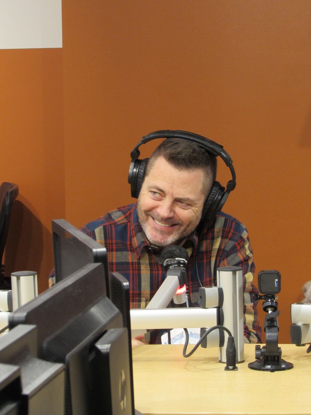 Nick Offerman spends the day at Seacrest Studios!