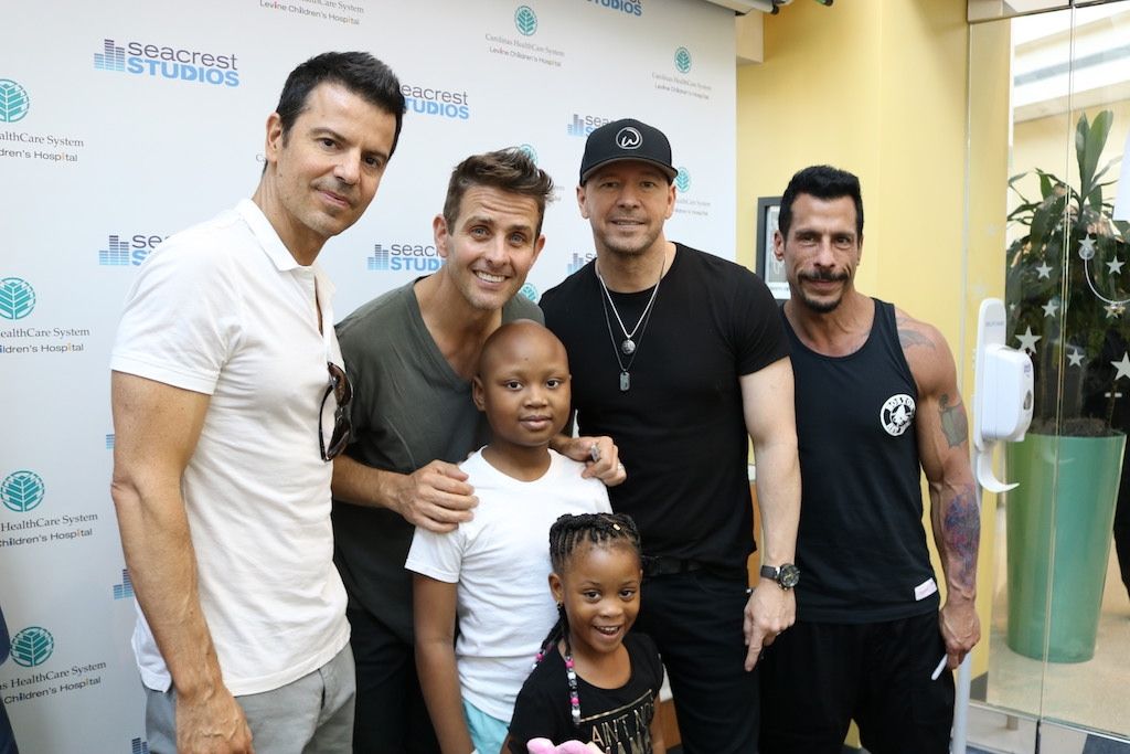 New Kids On The Block Visit Patients At Seacrest Studios Charlotte