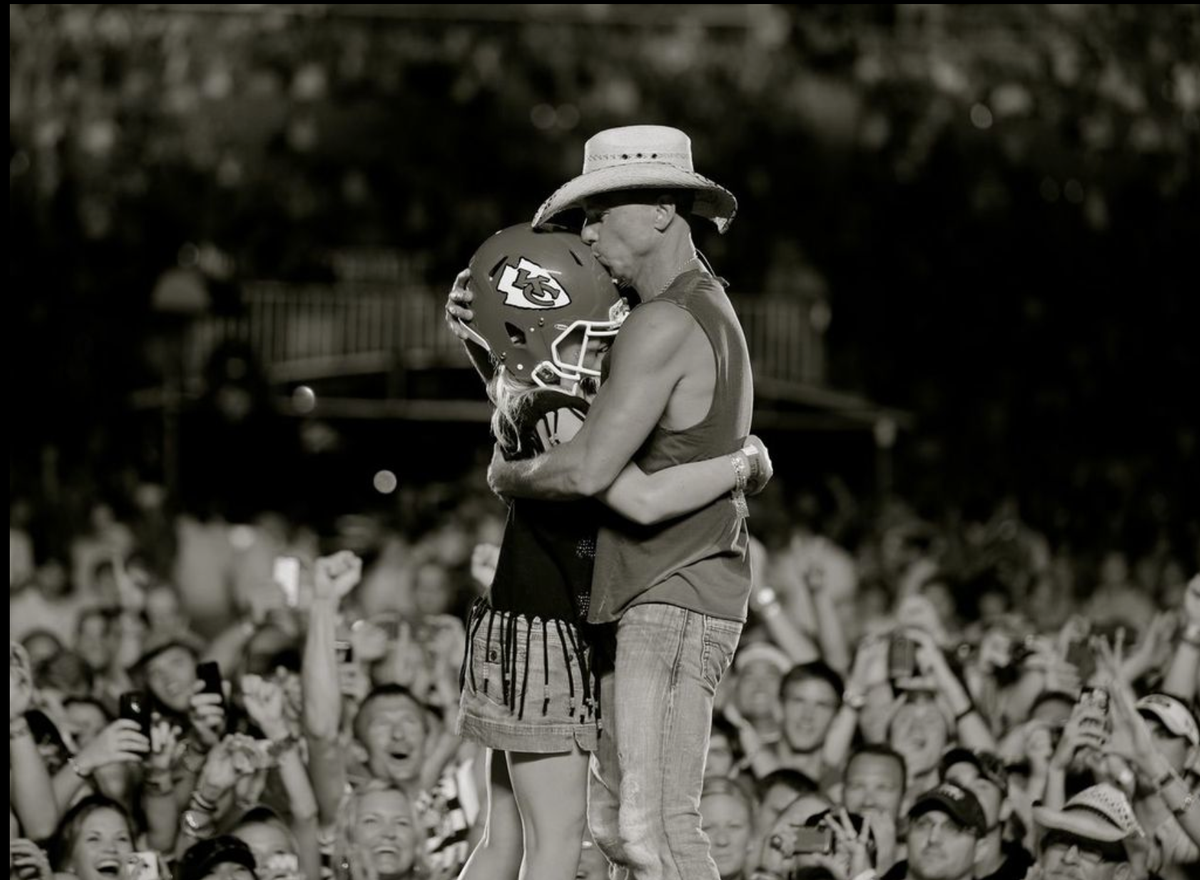 Kenny with Chiefs Fan Kenny with Chiefs Fan