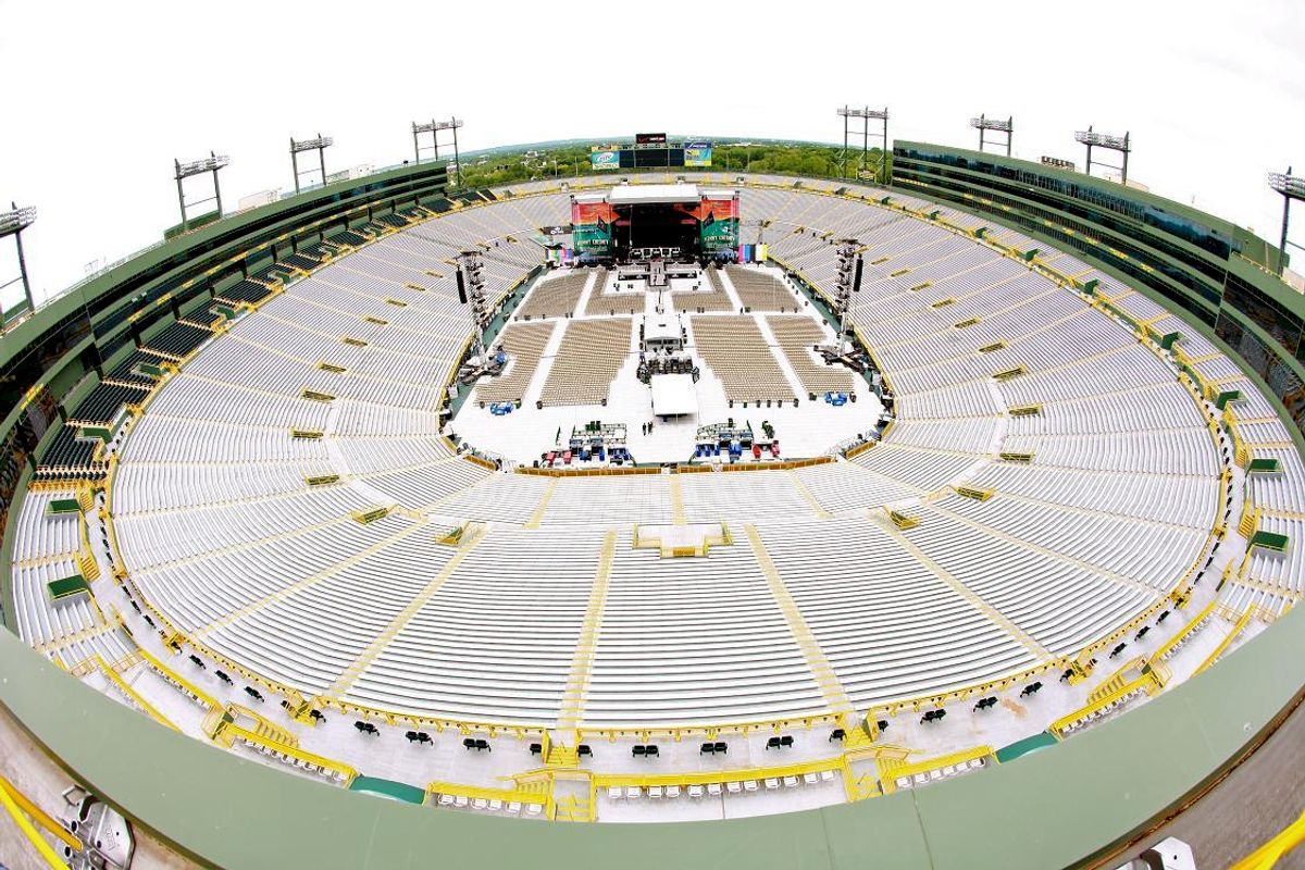 empty stadium before the show empty stadium before the show