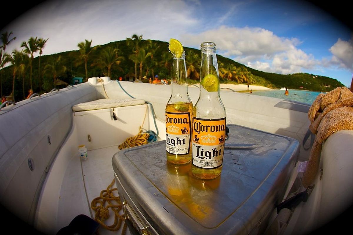 Corona Light with lime Corona Light with lime