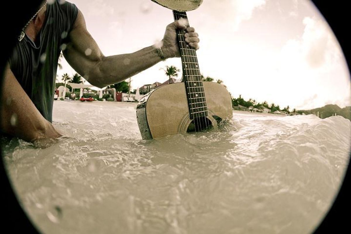 guitar in the waves guitar in the waves