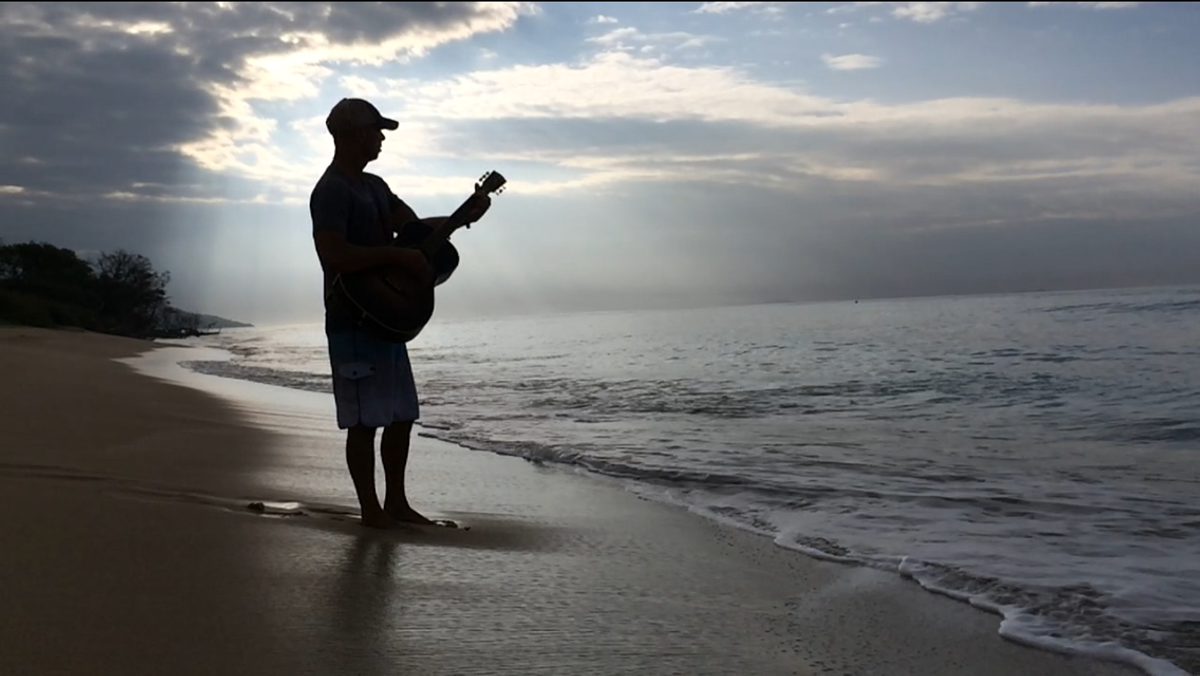 Beach silhouette Beach silhouette