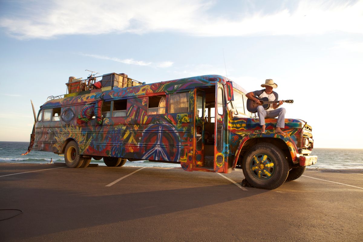Kenny Playing on the Bus Kenny Playing on the Bus