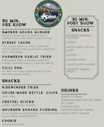 Tailgate Snack Bar