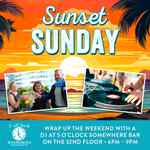 6:00-9:00 PM: Sunset Sunday