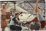 Eric Pearce with Alderham lighting console 