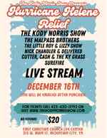 "LIVESTREAM" The Kody Norris Show Presents: Hurricane Helene Relief, December 16th 2024