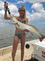 Erin Brown East Matagorda Bay - 30" trout, caught on live croaker